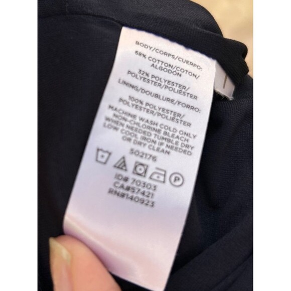 LOFT Women's Size 2 Gray & Red Mini Lined Dress - Picture 8 of 10